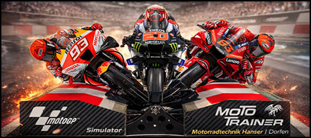 Inn Isar Racing Zone, Motorrad RennSimulator Echtes Fahrfeeling